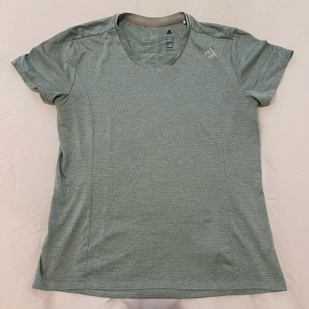 Adidas Green Fitted Short Sleeve Tee